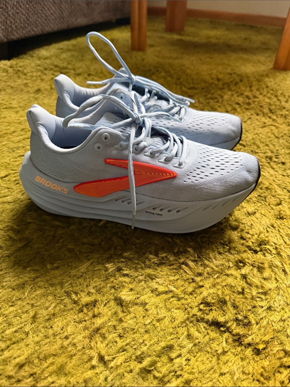 Brooks Running Sneakers, Light blue with Orange Accent - Picture 2 of 8